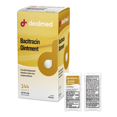 DEALMED Bacitracin Ointment 0.9 Gm Foil, 144/Bx, 144PK 781930